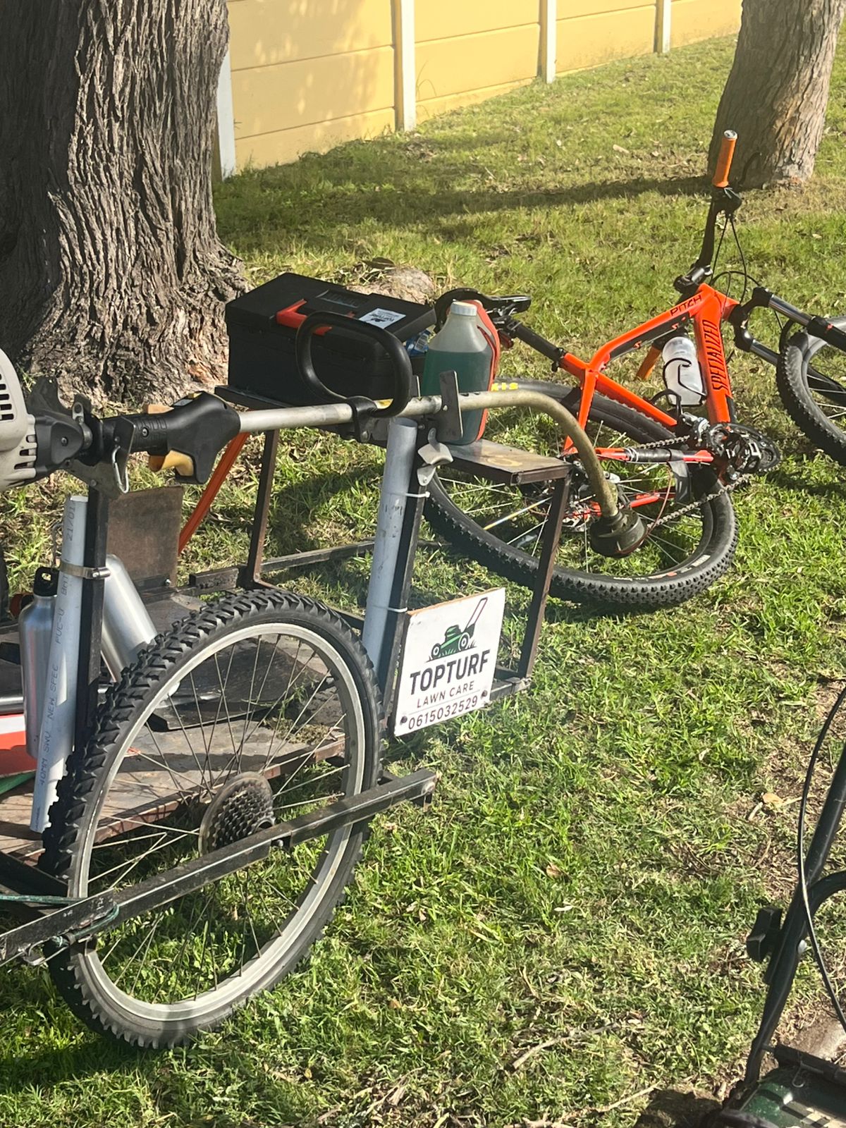 TopTurf equipment and service sign